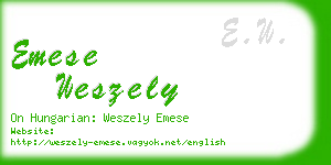 emese weszely business card